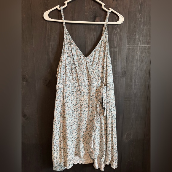 Xhilaration Cream Midi Wrap Sundress - Picture 1 of 4